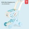 Shopping Cart Toys, Trolley for Groceries Supermarket Playset Fruit Vegetables Play Food Role Kitchen Store Toys for Kids