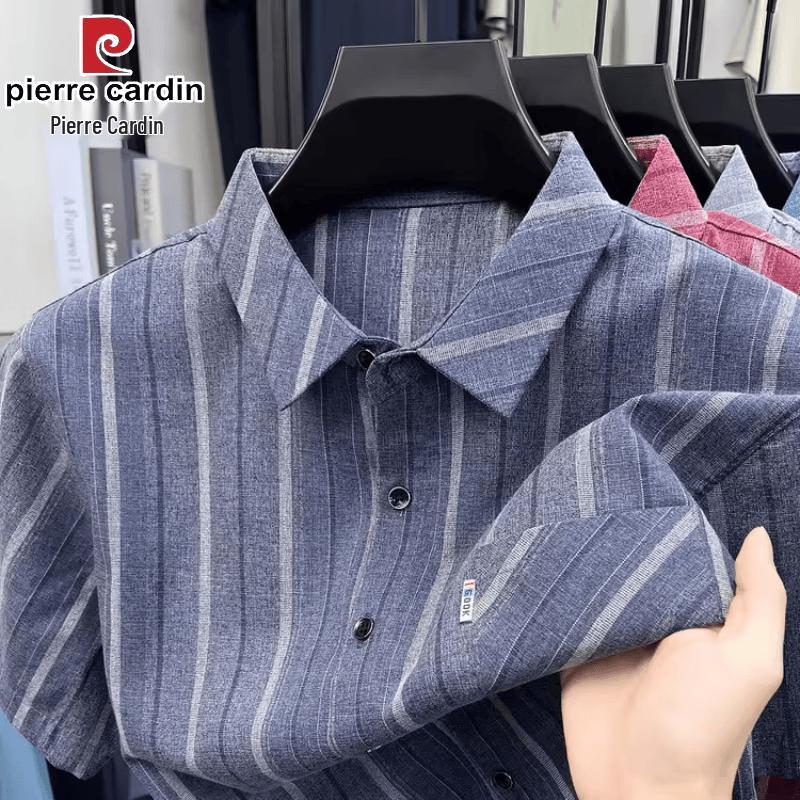 Pierre Cardin Men s Linen Silk Blend Short Sleeve Casual Shirt XL