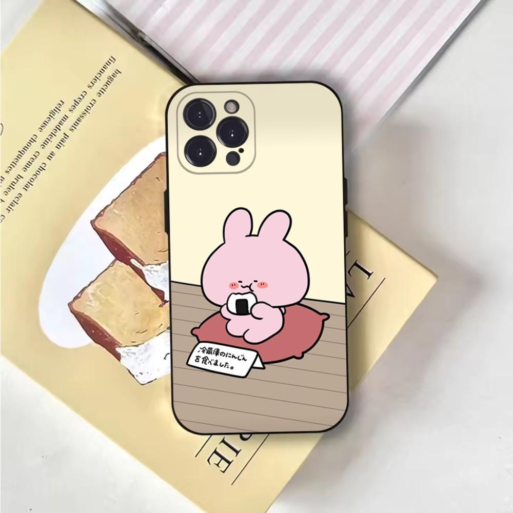 Cartoon A-Asamimichan Phone Case For iPhone 16,15,14,13,12,11,Pro,X,XS,Max,XR,Plus,Mini Soft Black Cover