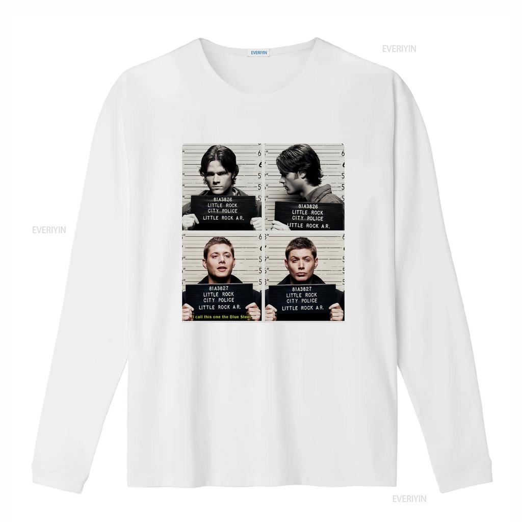 Supernatural mugshot T Shirt All Size Black vintage Washed Comfortable Breathable Stretched fashion designer clothes graphic
