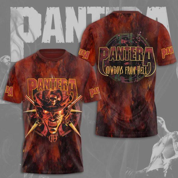 Populaire Groupe de Heavy Metal Rock Pantera Impression 3D Hommes Femmes T-shirt Col Rond Manches Courtes Hip Hop Haut Streetwear Décontracté T-shirts Adultes