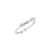 LILYKORI Silver Slim Ribbon Ring