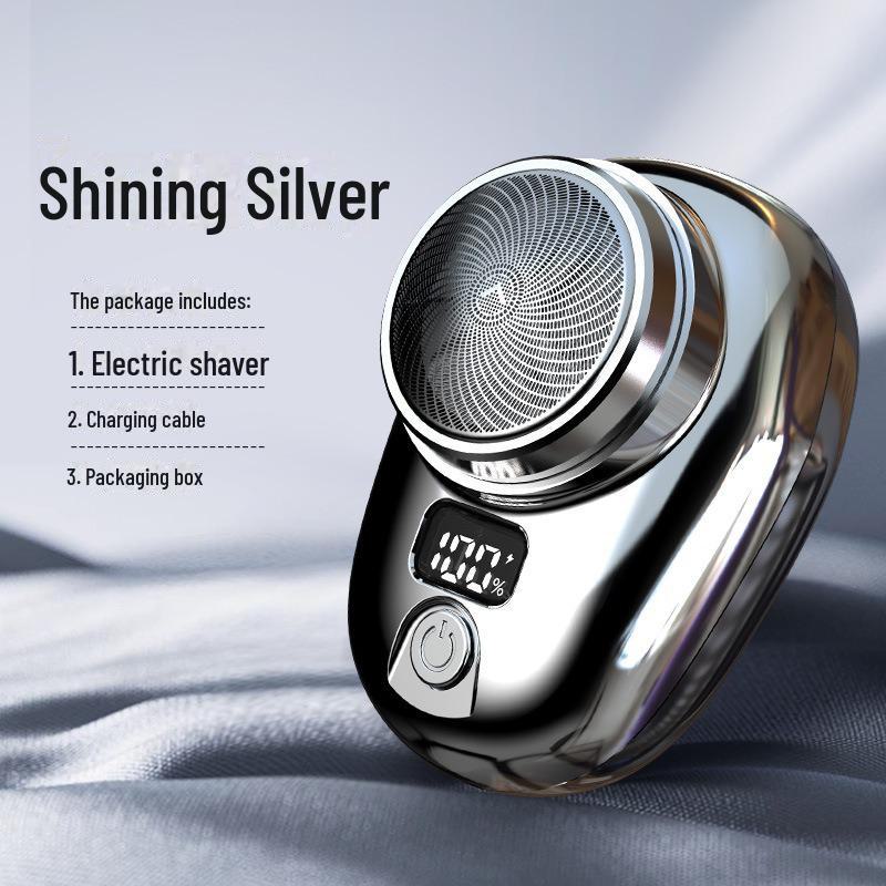 Wiederaufladbarer Herren-Reise-Elektro-Rasierer mit Doppelkopf