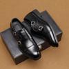 New Luxury Gentleman Black Brown Monk Strap Slip On Shoes For Men Casual Loafers Business Formal Dress Footwear Zapatos Hombre