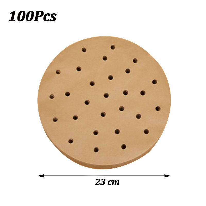 50-300Pcs 23CM Air Fryer Disposable Baking Paper Oven Paper Square 5’5 L Air Frying Paper Air Fryer Paper 23x23 Air Fryer Paper