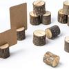 10 Pcs Wooden Crafts Photo Clip Natural Name Tag Place-Holder Table Number Vintage Seat Card Wedding Party DIY Accessories