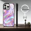 Folds T-Texture  Phone Case For iPhone17,16,15,14,13,12,11 Plus,Pro Magnetic with Magsafe Wireless Charging