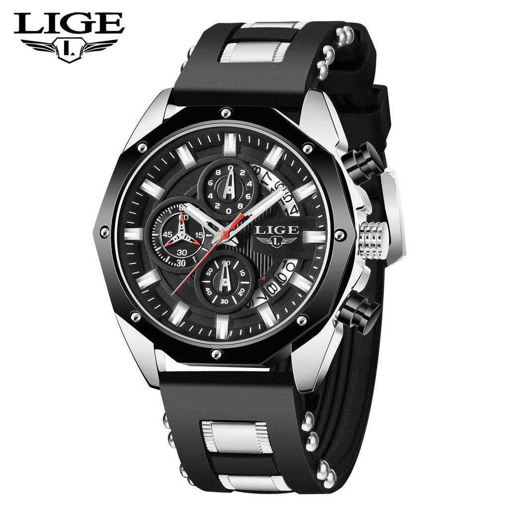 LIGE Multi-function Waterproof Sports Watch