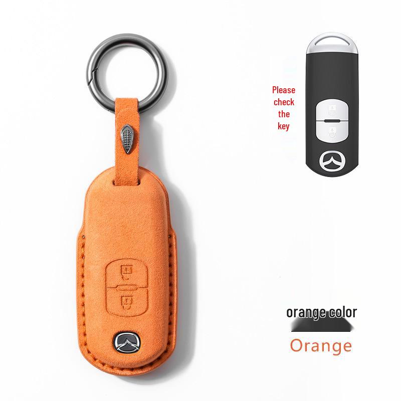 Suede Key Case for Mazda 3, CX-4/5, Atenza, CX-30