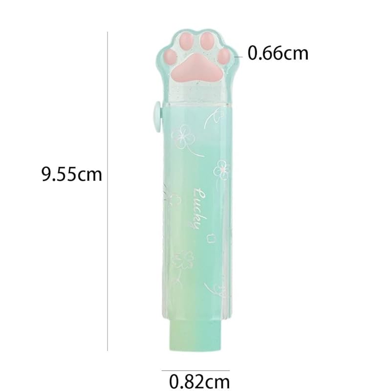 Gumă de șters cu sclipici, perfectă pentru elevii din școala primară, curată și ușor de utilizat, gumă de șters cu personaje drăguțe pentru copii, pixel art colorat extensibil