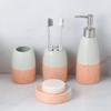 Creative Gradient Ceramic Lotion Bottle Toothbrush Holder Soap Dish Bathroom Accessories Press-type Lotion Bottle Soap Dispenser