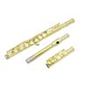 M MBAT 16-Hole Flute In C Nickel-plated White Brass Body Professional Performance Flute With Case Cleaning Tools Woodwinds