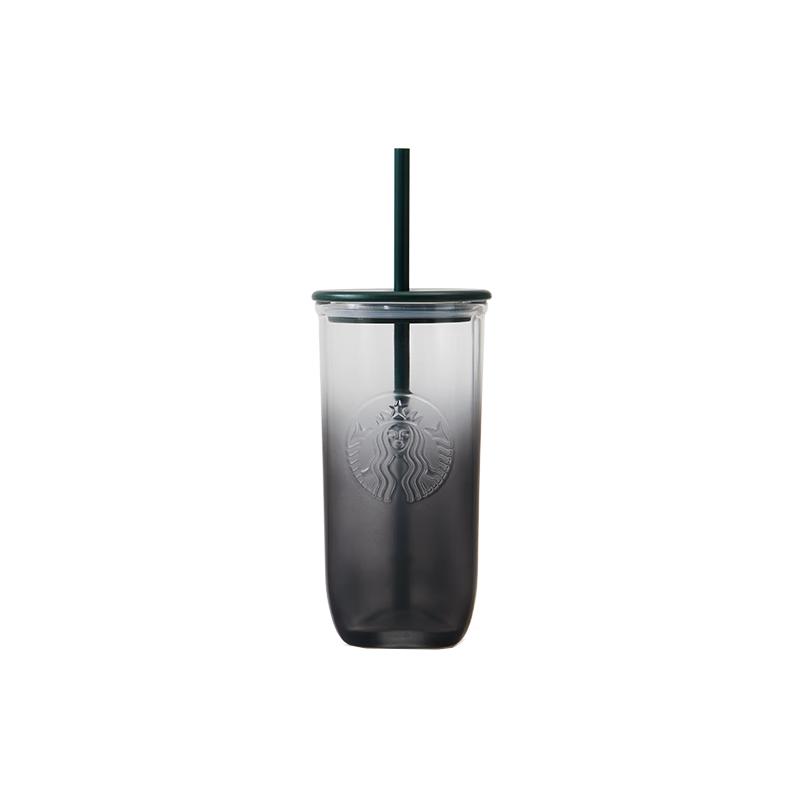 

Starbucks Ink Series Triangular Glass Straw Tumbler