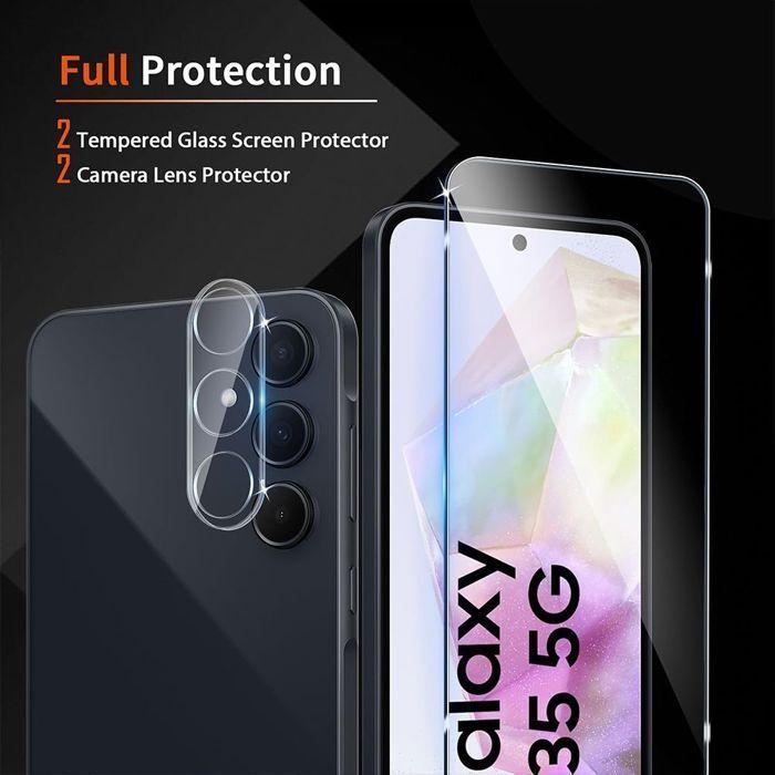 Film de protection - Samsung - Galaxy A35 5G - 2 verres trempés - Résistance 9H - Transparent