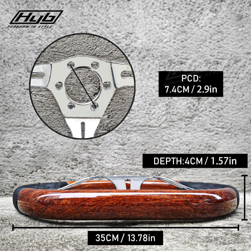 Tuning D Steering Wheel Classic 14Inch Modified Racing Sports Car Steering Wheel For Universal