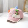 Nuovo Cappellino da Bambino Cartone Animato Dinosauri Estate Autunno Cotone Morbido Bambini Ragazzi Ragazze Cappellino da Baseball Estivo all'Aperto Cappelli da Sole per Neonate