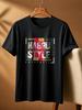 Urban Style Printed Casual Comfortable Fashion Loose Daily Soft Unisex Tee