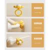 Flower Door Handle Silicone Anti-collision Pad, No Punching Bedroom Window Entry Door Anti-collision Ring, Windproof and Silent