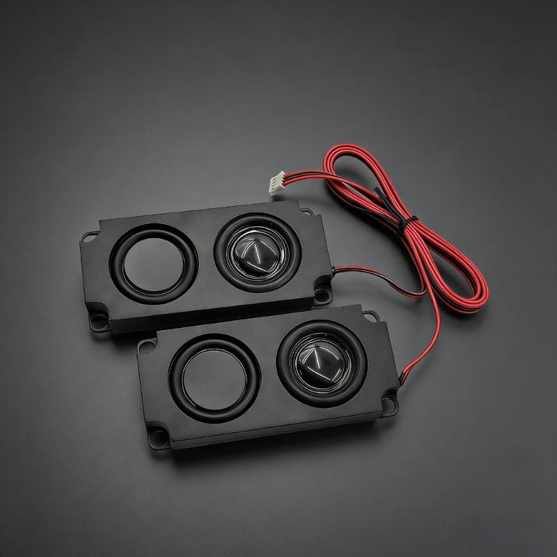 2pack 10045 Double Speaker for Advertising Machine with Enhances Basses and 5W 10W Power Option