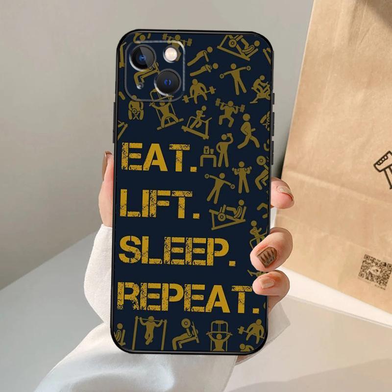 

Fitness Bodybuilding Gym Phone Case For iPhone 17 Air 16 15 14 13 11 12 Pro Max 13 12 mini 15 16 Plus 16e Cover Coque iPhone 13