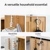 Hanger Connection Hook Behind Door Hook Bag Hanger Household Dormitory Storage Wall Hanging Door Long Row Hanger