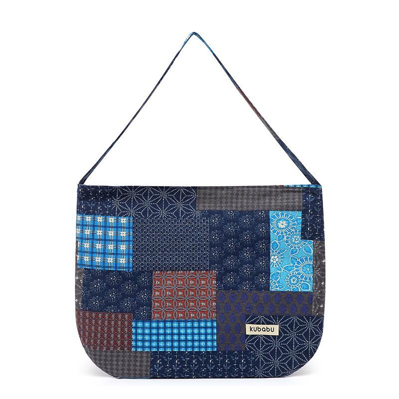 

New Cotton Linen Cloth Bag Plaid Square National Style Women s Casual All-matching Large-capacity Women
