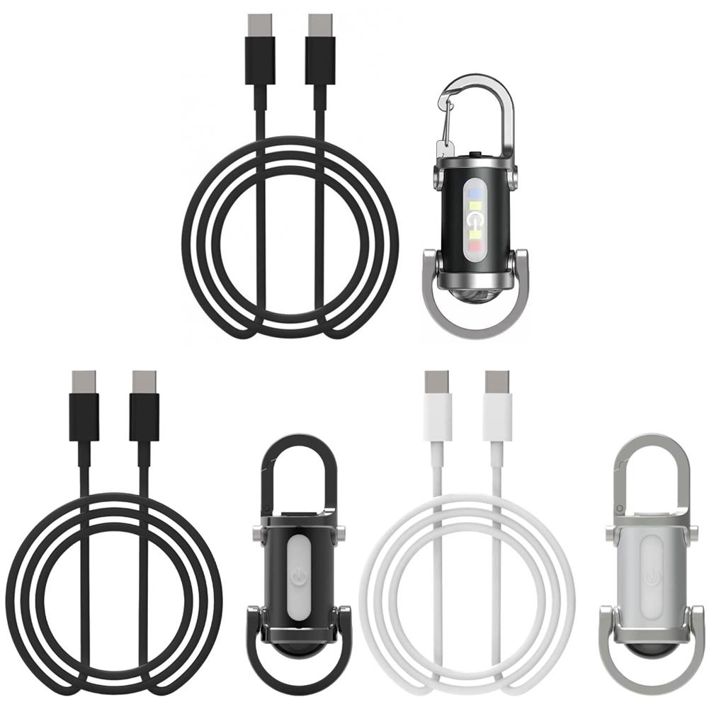 1200LM Super Bright Mini Keyring Torch LED Rechargeable Waterproof Mini LED Torch for Outdoor Camping