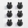 Storage Hook, Wall Mounted Shaver Holder, Toothbrush Holder, 6/1 Piece, Bathroom Non Flushing Silicone Hook, Shaver Holder