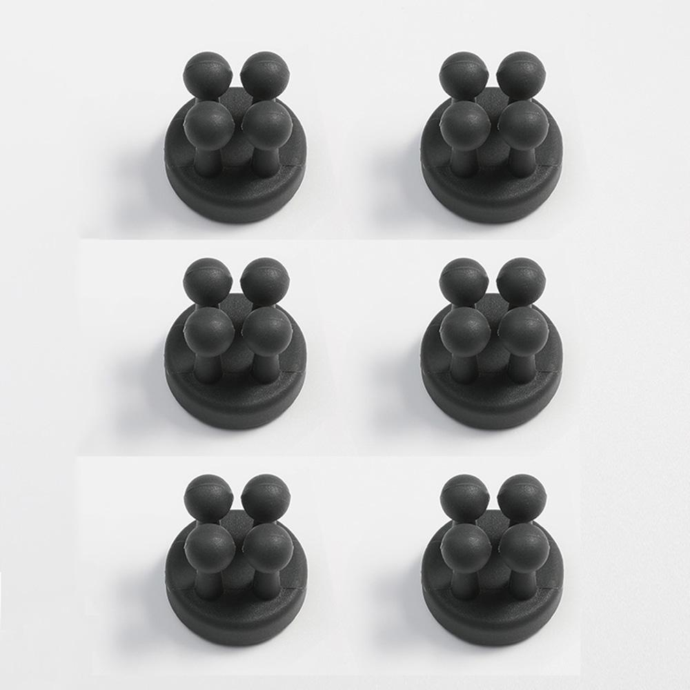 Storage hook, wall mounted shaver holder, toothbrush holder, 6/1 piece, bathroom non flushing silicone hook, shaver holder