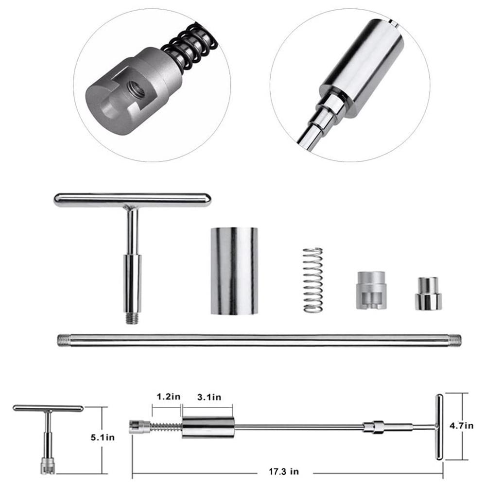 Car Paintless Dent Repair Tools Metal T Puller Removal Kit Slide Hammer Reverse Hammer Tool Auto Body 18Pcs Suction Cup Set