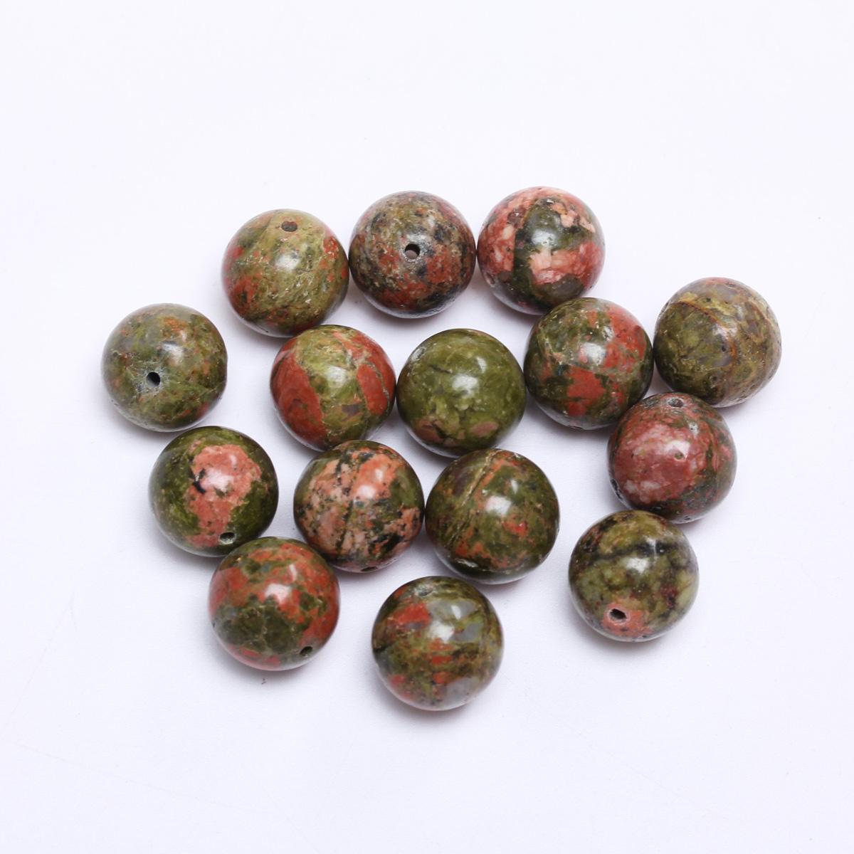 

Натуральный зеленый цветной камень DIY бусины разделители свободные бусины для ожерелья браслет 4 6 8 10 12 мм ювелирные изделия бусины круглые 15Pcs 12mm