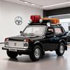 1/24 Russian LADA NIVA WILD VERSION Alloy Car Model Sound and Light Pull Back Children's Toy Collectibles Birthday Gift