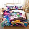 Anime Uma Musume Pretty Derby Twin Turbo 3D Bedding Set Duvet Cover Pillowcases Full Queen King Size Home Decor Quilt Boys Gift