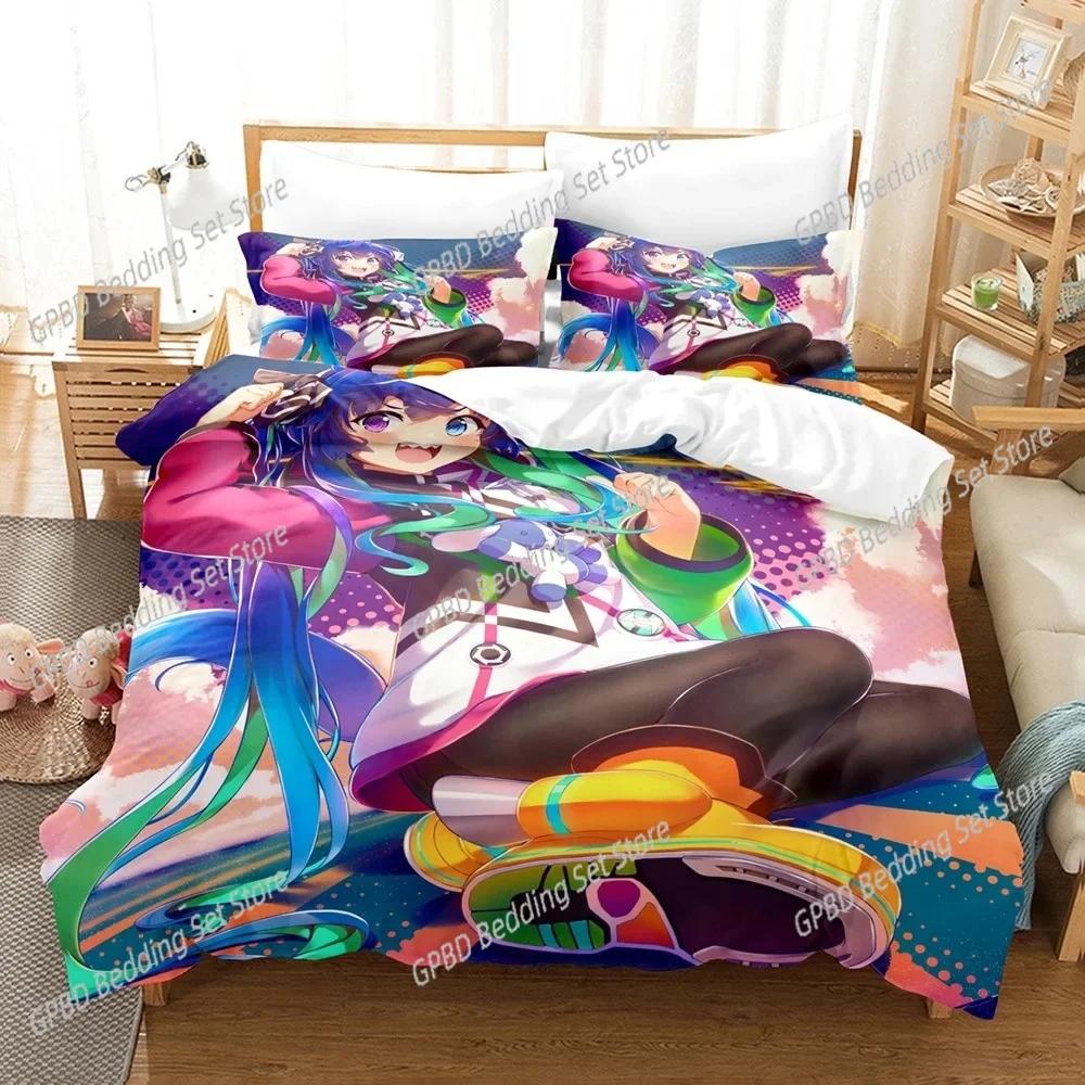 Anime Uma Musume Pretty Derby Twin Turbo 3D Bedding Set Duvet Cover Pillowcases Full Queen King Size Home Decor Quilt Boys Gift