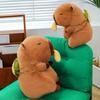 Can Pull Capybara Plush Doll Fruit Backpack Stuffed Capybara Doll  Birthday Gifts