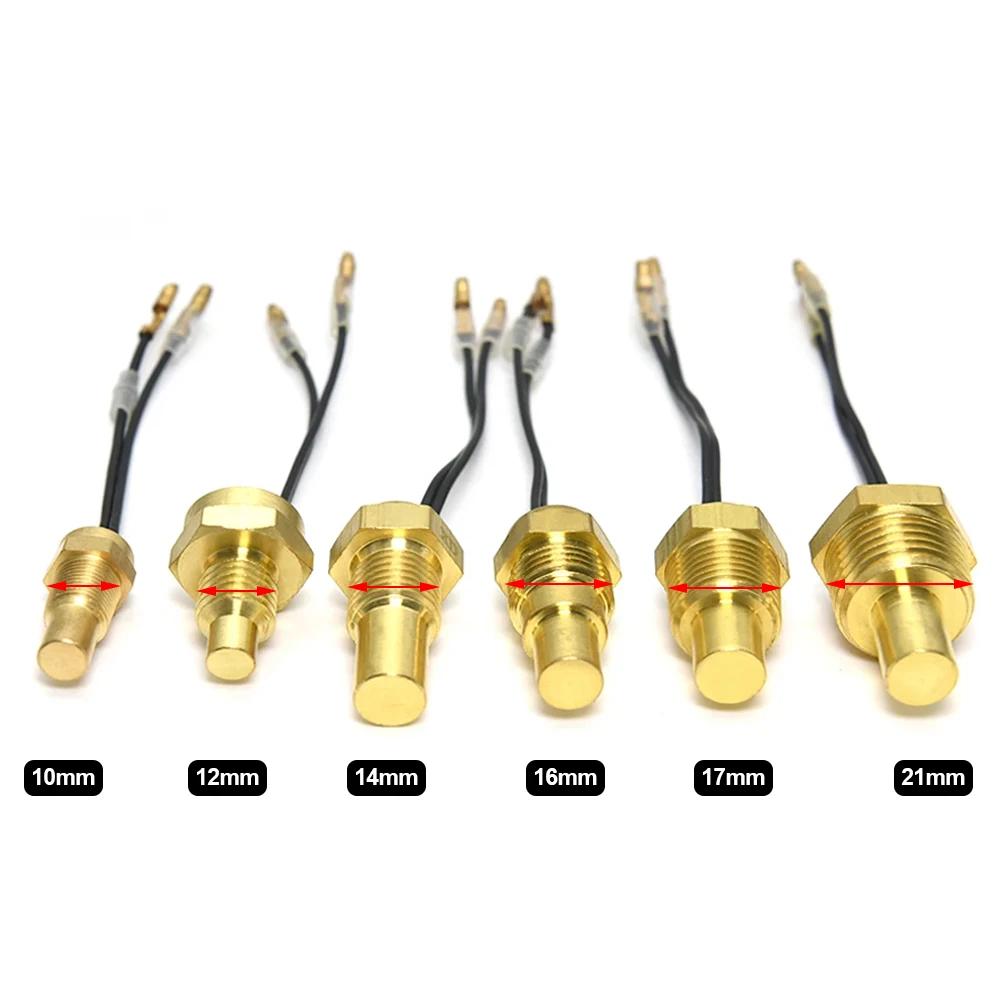 12V/24V Car Water Temperature Sensor 10MM 12MM 14MM 16MM 17MM 21MM 50K Head Plug Truck 1/8NPT 3/8NPT Water Temp Sensor