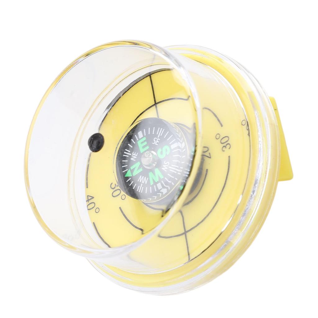 Sun Angle Guide for Solar Panel Verticality Level Gauge Measuring Tool 4.2CM Diameter Yellow With