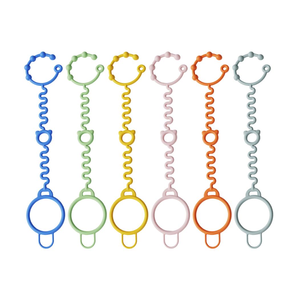 Adjustable Length Silicone Strap Flexible Silicone Anti Drop Strap Upgrades To Secure Cups & Bottles On Baby Strollers