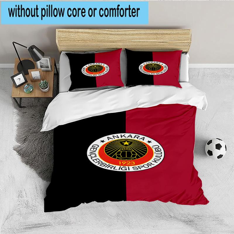 Genkelbigli Club Sports 3PCS Bedding set,Ideal for 1pc Duvet Cover And 2pcs Pillowcases Perfect for Fan gift,Ideal for Bedroom, Dormitory
