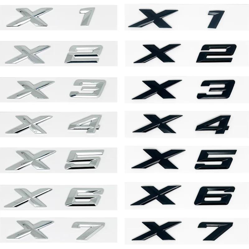Xdrive 20d 30d 35d 40d 50d 20i 25i 30i Car Fender Emblem Trunk Badge Sticker for BMW X1 X3 X4 X5 X6 X7 Uq2