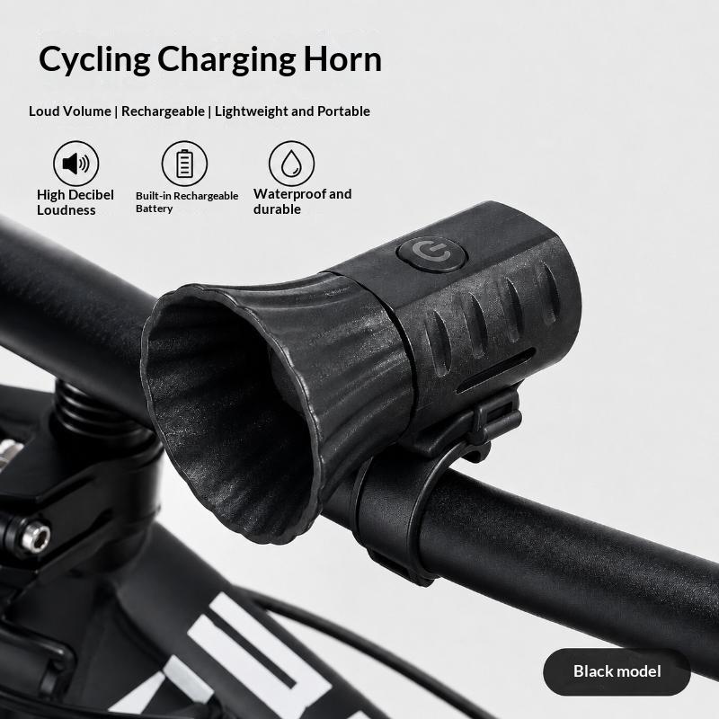Bicycle Electric Horn Low Power Consumption Super Loud Waterproof Bike Bell for E-Scooter Mountain Bike Daily Riding Accessories