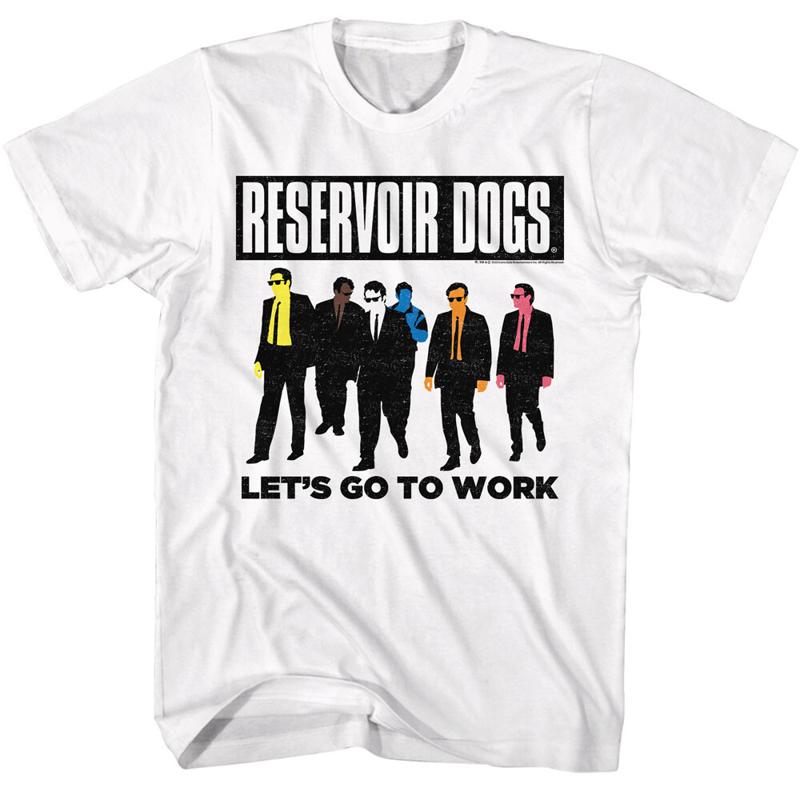Reservoir Dogs Movie Let's Go To Work Criminals Each Own Colors Men's T Shirt