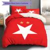 SK Prague Slavia Pattern Bedding,Quilt Set Quilt Cover Pillowcase Home Birthday Gift (1 * Duvet Cover + 2 * Pillowcase, Without Core)