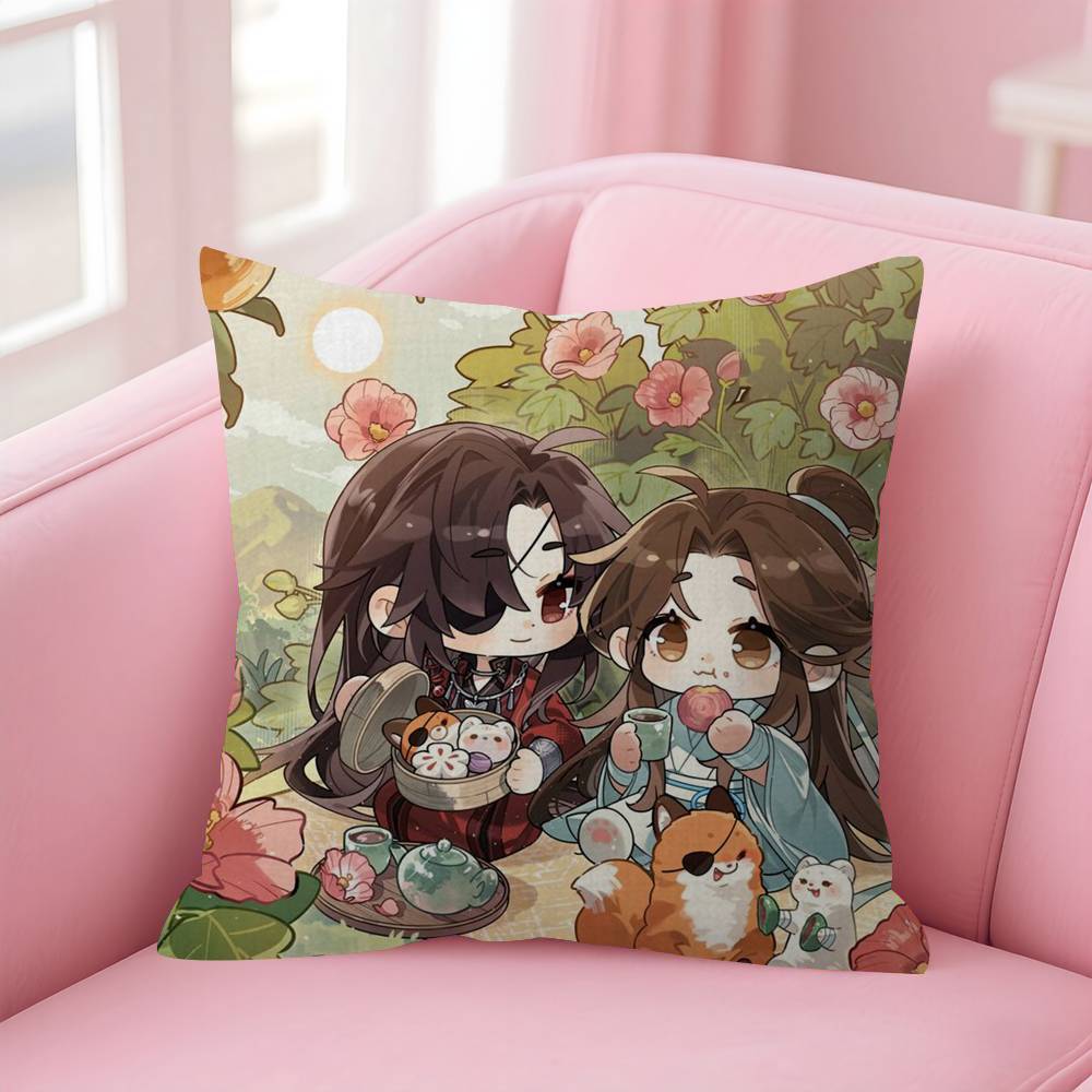 Anime Heavenly Officials Blessing Pillow Anime Pillow Sofa Bed Head Pillow Cover Cushion Cover Fashion