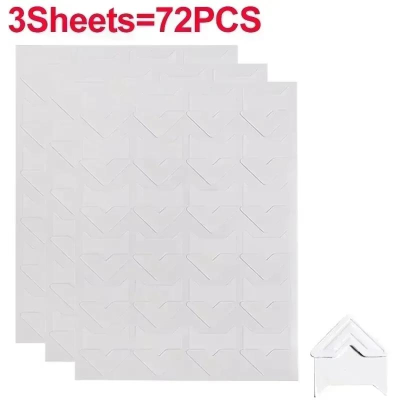 24-480pcs Self Adhesive Picture Journal Photo Album Stickers Vintage Frame Corner Sticker DIY Kraft Paper for Scrapbooking Decor