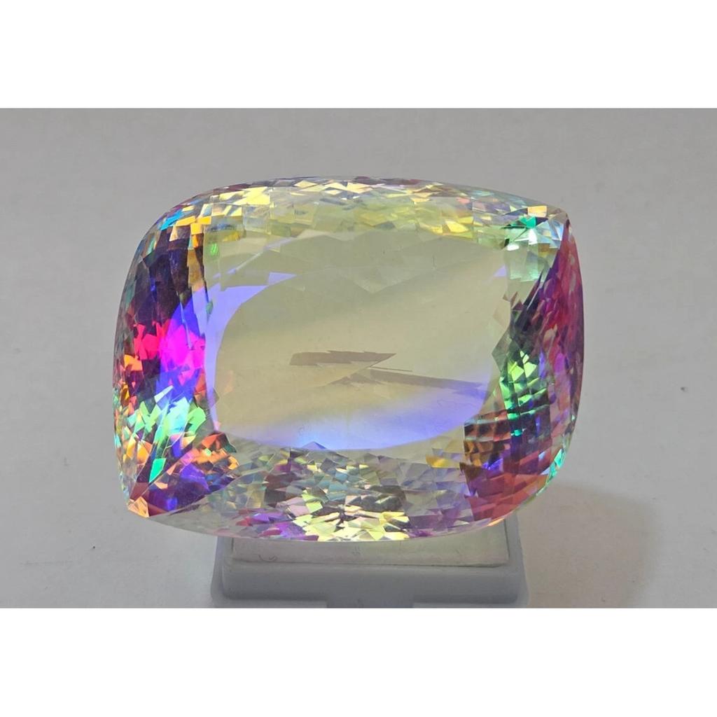 Stunning Mystic Topaz Fancy Rainbow Color Natural 255+ Ct Certified Gemstone