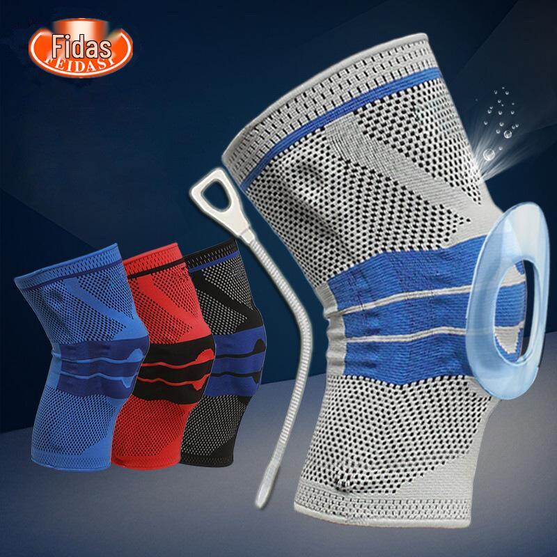 Silicone Anti-Collision Non-Slip Knee Pads for Basketball, Running, Hiking, and Fitness