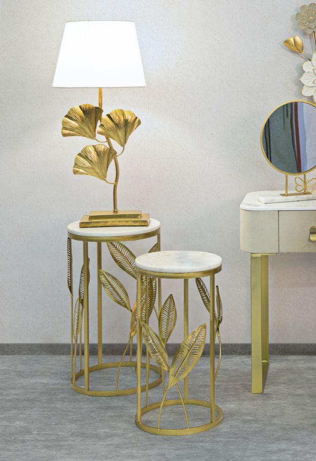 Table Leaf Set 2 Pcs Cm Ø 35X65,5-30X60,5