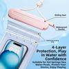 Touch Screen Waterproof Mobile Phone Bag Solid Color Transparent Floating Phone Dry Cover PVC Underwater Dry