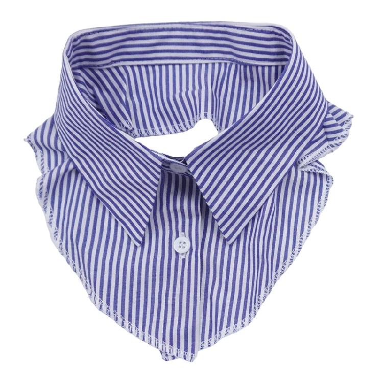 

Fashionable Grid Design Collar Accessory Durable Machine Washable Fabric Shirt Accessories